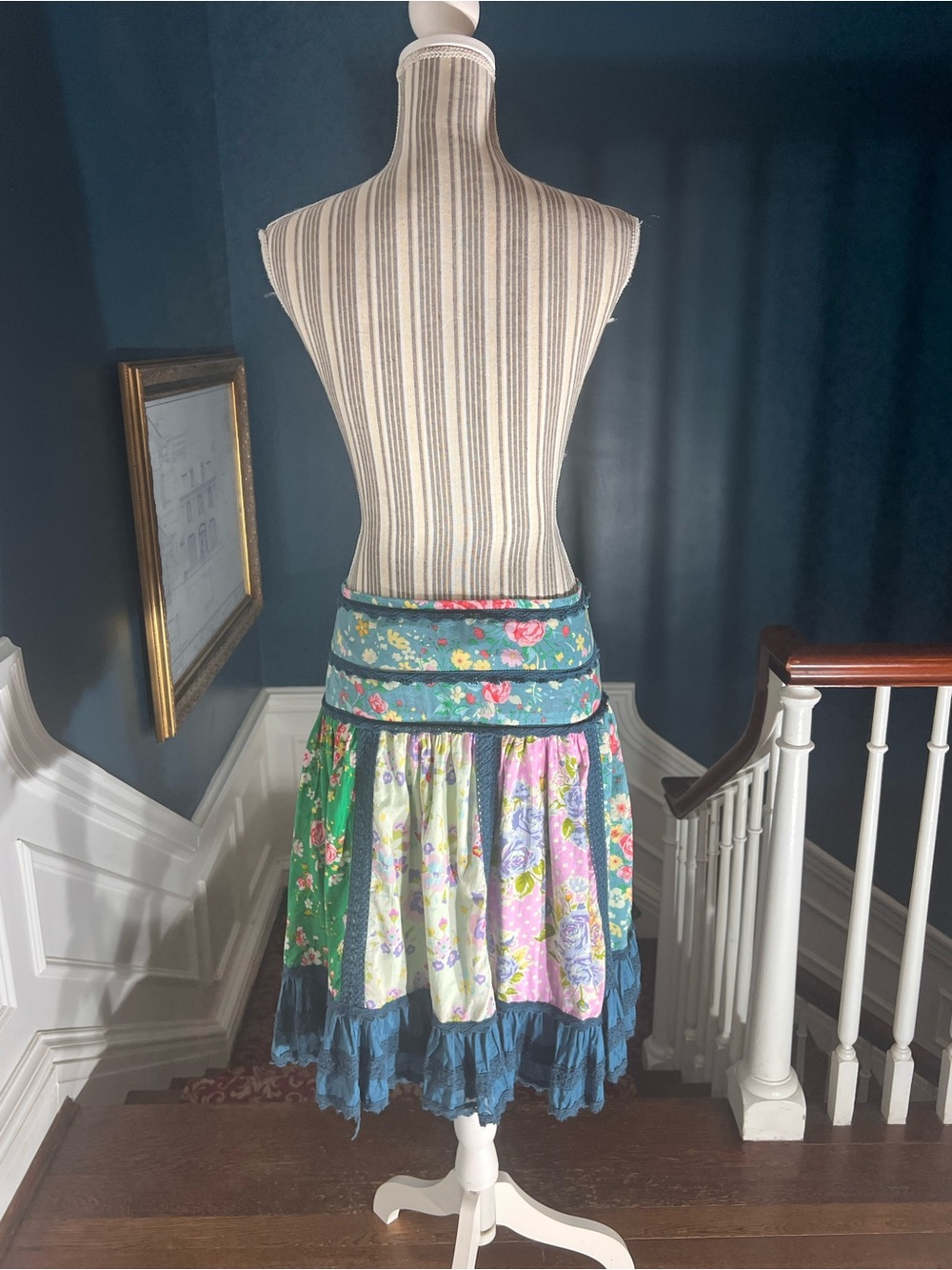 Bohemian Floral Patchwork Skirt in Multicolor Cottagecore Matilda Jane S435 - Picture 10 of 10